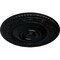 Ekena Millwork Neuveau Ceiling Medallion (Fits Canopies up to 6 3/8"), Hand-Painted Jet Black, 24 1/4"OD x 2"P CM24NABLF - alternate 4